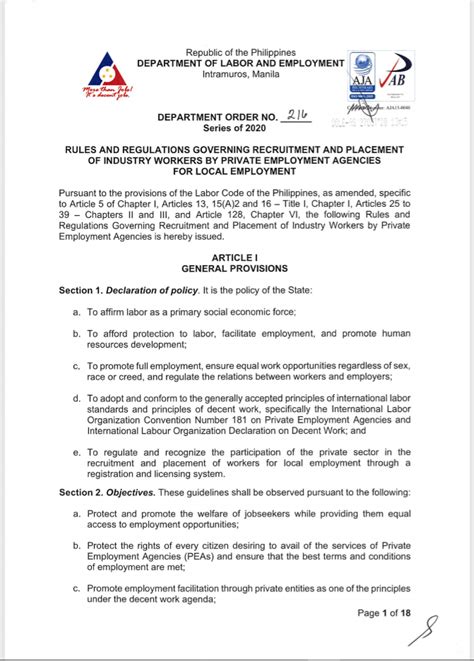 dole requirements for local manpower agency 2022